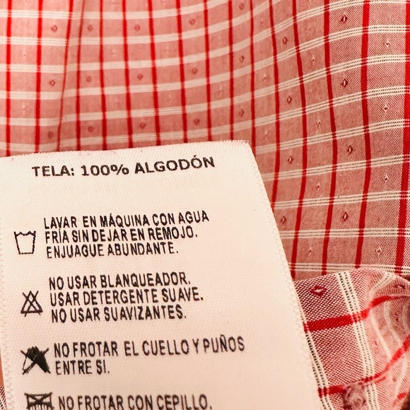 Arturo Calle button down shirt plaid long sleeve - Picture 6 of 7